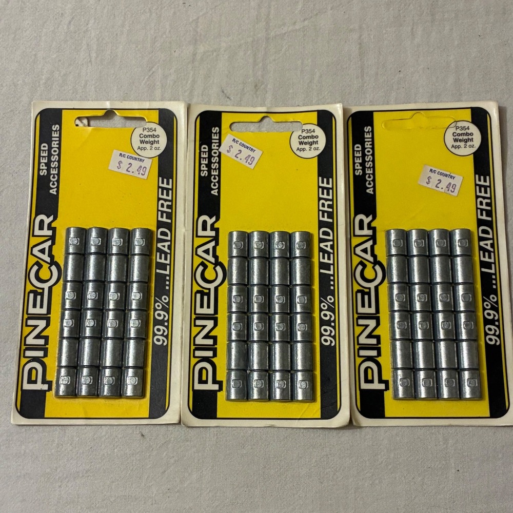 PineCar P354 Combo Weight 2oz Lead Free‎ Pinewood Derby Speed Accessories 3 Pack